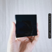 Placa Quadrada de Obsidiana Negra - 7cm  - Unidade